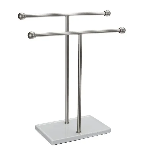 AMAZON BASICS Double-T Hand Towel and Accessories Stand 🛁   NEW!! - Picture 2 of 10